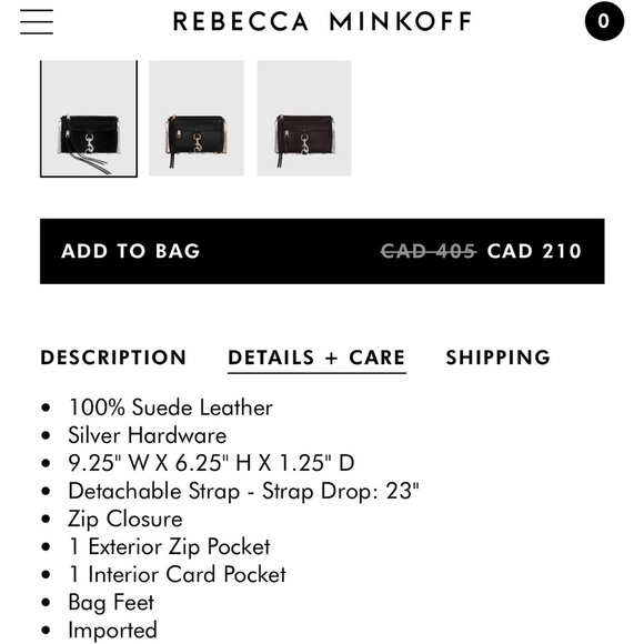 Rebecca Minkoff Mac Black and Silver Leather Crossbody Bag - Picture 10 of 10